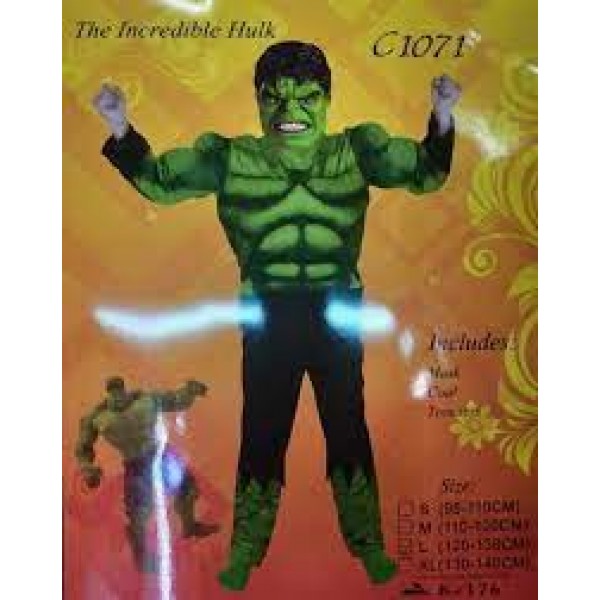 Costume Hulk Muscular With Mask # K176