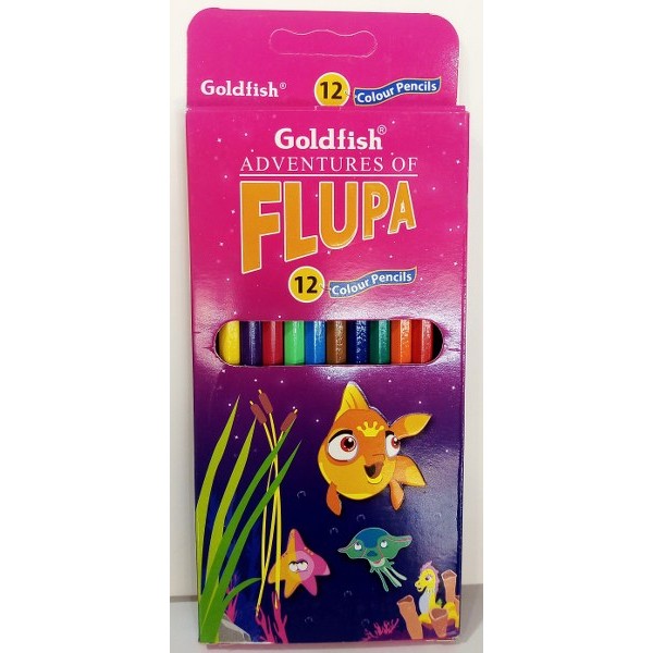 Goldfish Flupa Color Pencil 12Pcs Large