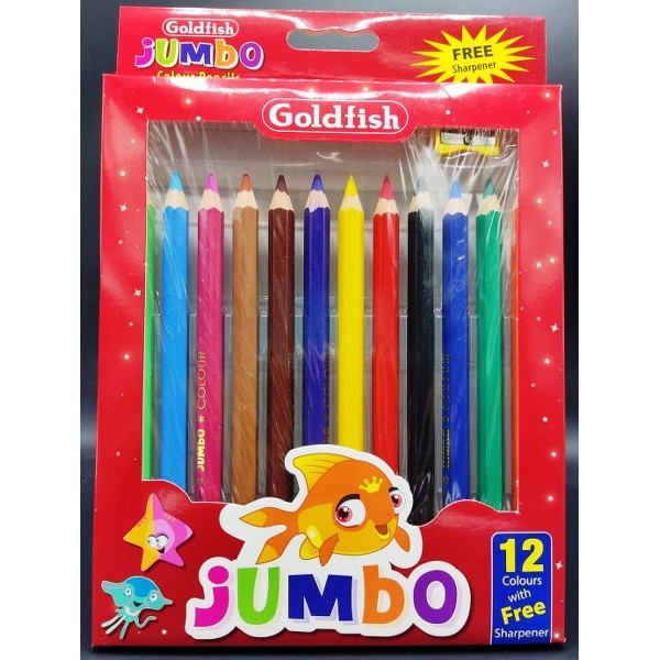 Goldfish Jumbo Colour Pencil # Gf J12-Cb