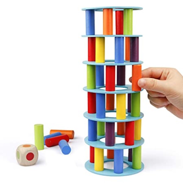 Wooden Tower Stacking # 2407-5