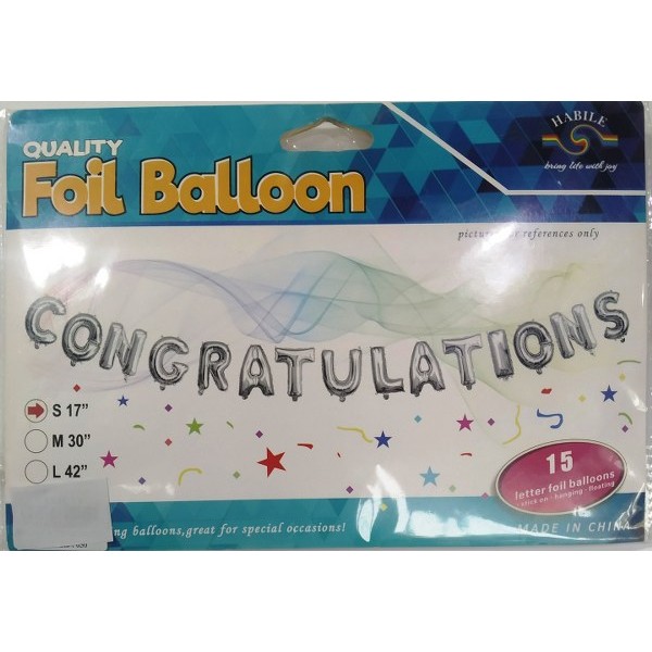 Quality Foil Balloon Congratulations # Qq1790381