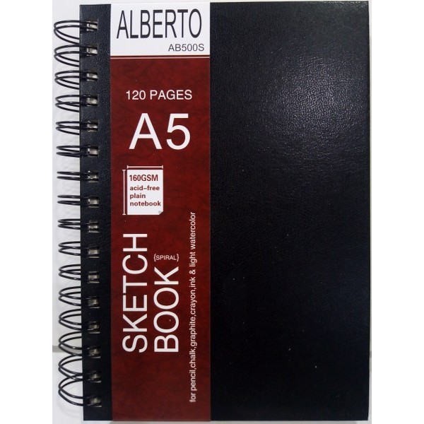 Alberto Sketch Book A5 Spiral # 500S