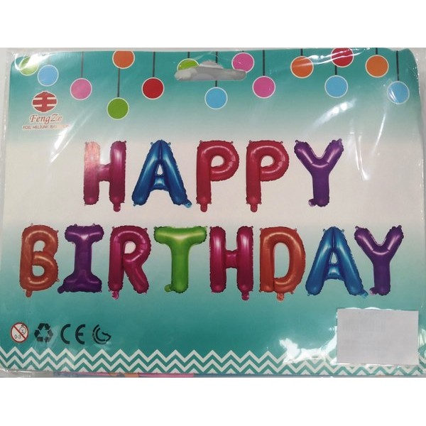 Foil Balloon Hbd # 4205/Zfd/1003/969/1001