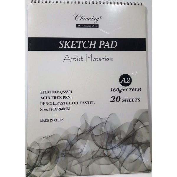 Sketch Pad Chivalry A2 20 Sheets # Qs5501-A2