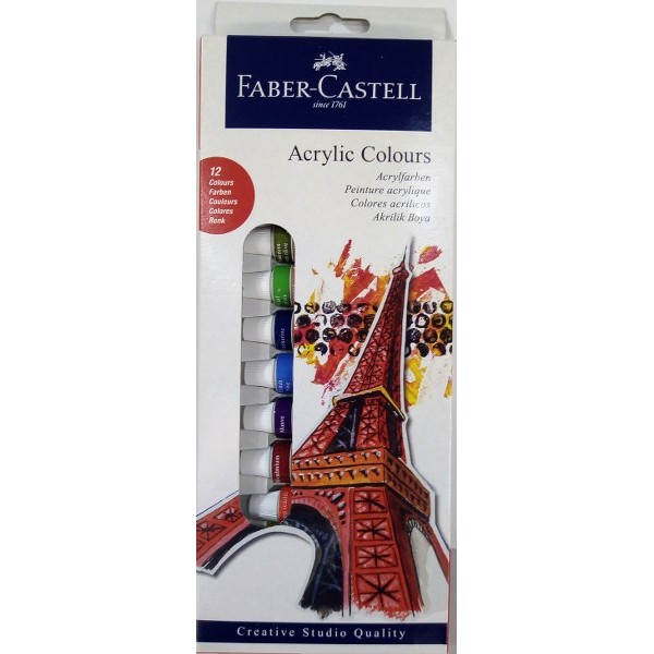 Faber-Castell Acrylic Colour 12P Tubes # 5188169501