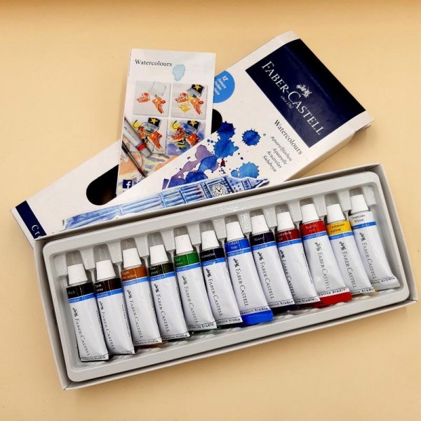 Faber Castell Water color 12 Colours 12 ml