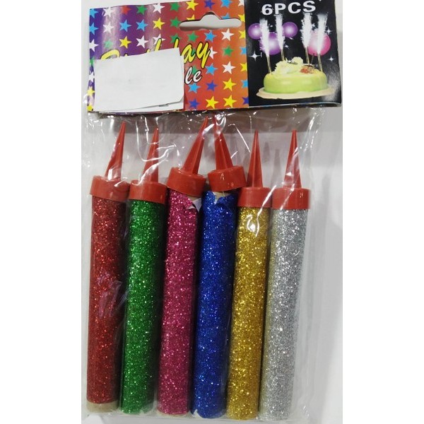 Sparking Candle 6 Pcs Small # 1030231