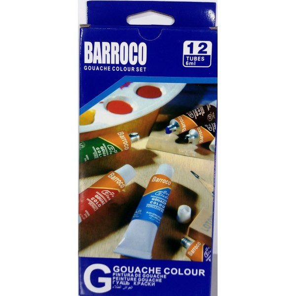 Gouache Colour Barroco 12 Tube 6Ml # Eg-1206C