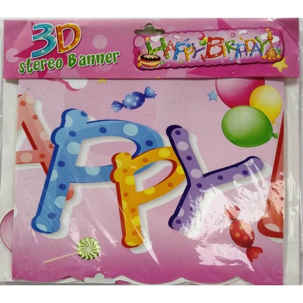 Birthday 3D Banner # Hf-7580/85