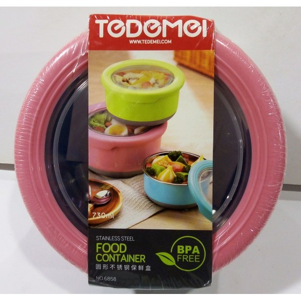 Lunch Box Tedemei Round Small # 6858