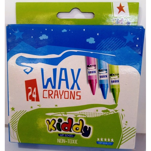 Kiddy Wax Crayons 24 Pcs # R024