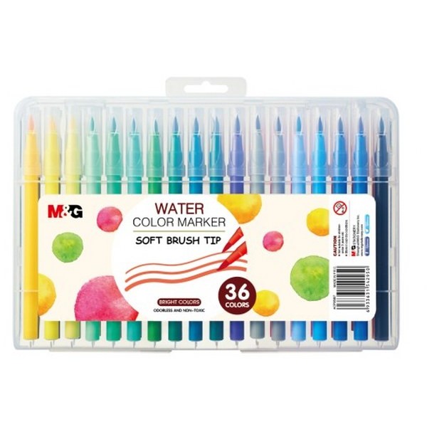 M&G Water Color Marker Soft Brush Tip 36P# Acp95807