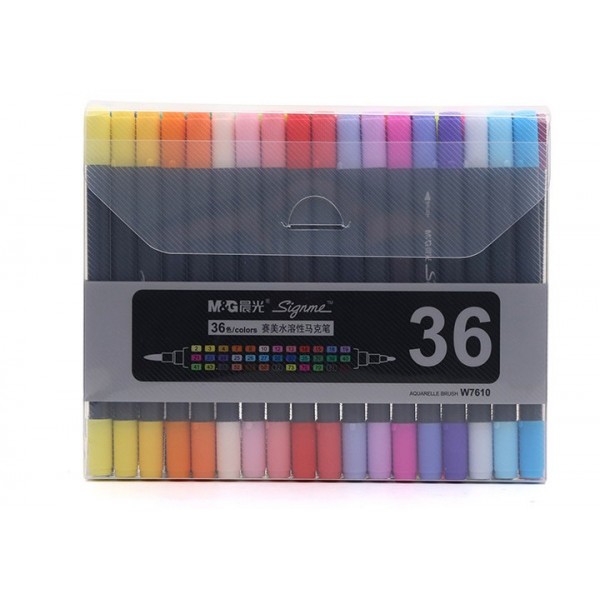 M&G Brush Tip 36 Colour Markers Set