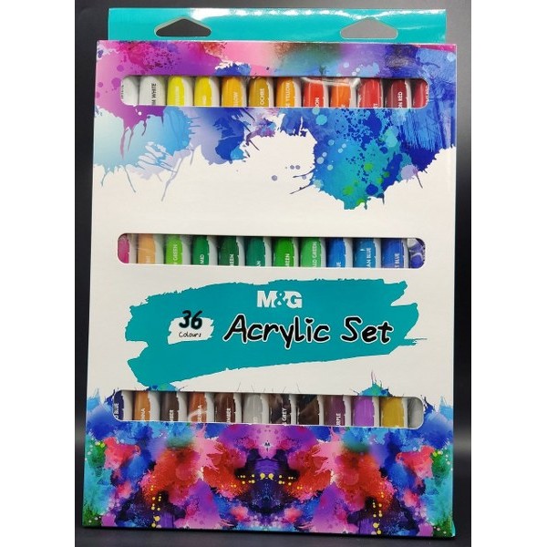 M&G Acrylic Colours 12Ml 36 Pcs Set # Apln6594