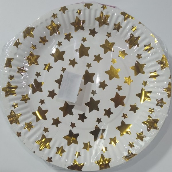 Birthday Plate Shiny 6Pcs # Qq1500-15