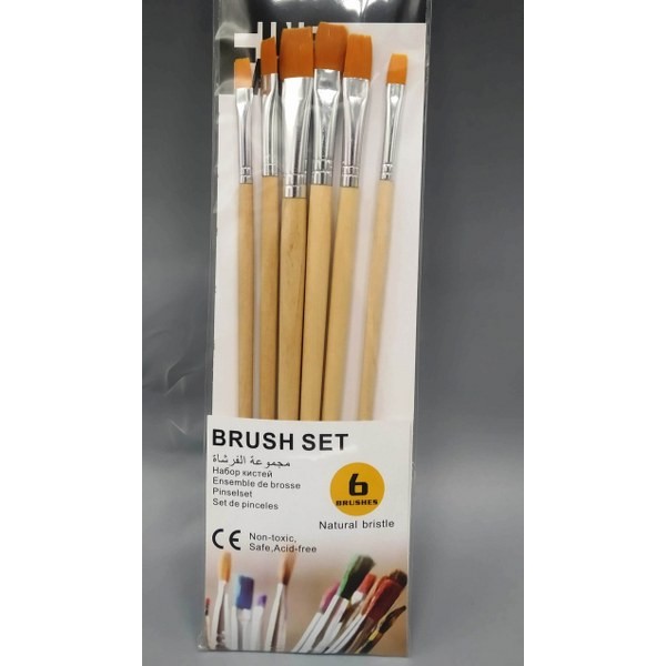 Nylon Brush Sst 6Pcs # BR5806-1