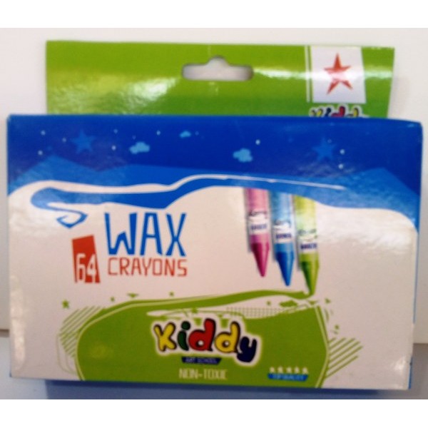 Kiddy Wax Crayons 64 Pcs # R064