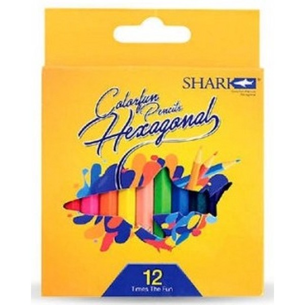 Shark Color Pencils 12 Pcs Half # Cph1012 