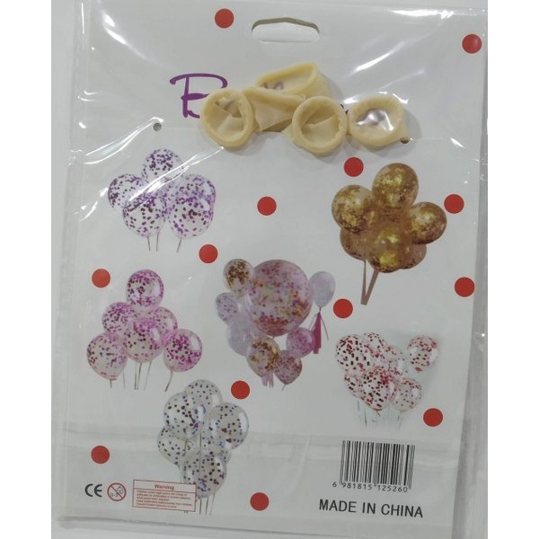 Birthday Balloon With Cutting 5Pcs # Jh1704-111