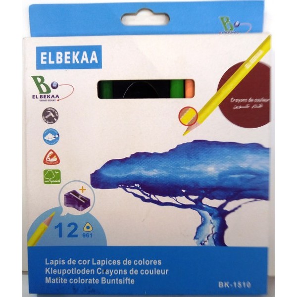 Elbekaa Colour Pencils 12 Col # Bk-1510/1231012