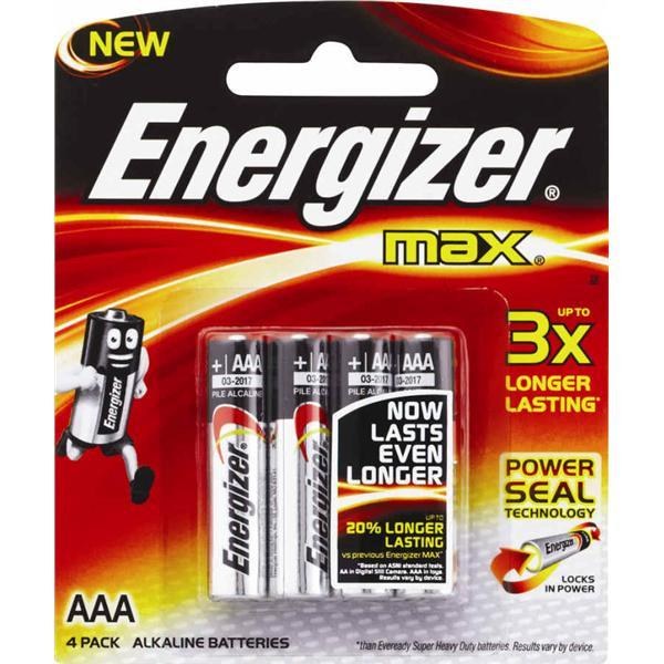Energizer Max 4Pc Aaa4